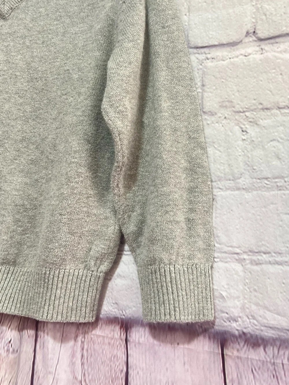 The Children's Place Light Gray V-Neck Sweater